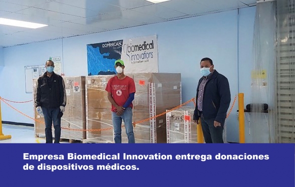 Empresa Biomedical Innovation entrega donaciones de dispositivos médicos